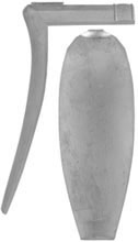 Lancaster Style Buttplate, wax cast steel

Overall length 5", width 1-7/8", comb 2-9/16"